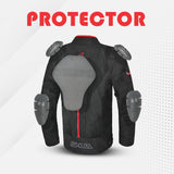 SHUA GRAVITY Textil Moto Homem Casacos Preto Vermelho