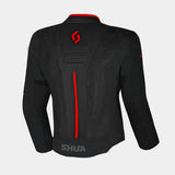 SHUA GRAVITY 2.0 Casacos De Moto Homem Preto Vermelho