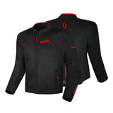 SHUA GRAVITY 2.0 Casacos De Moto Homem Preto Vermelho