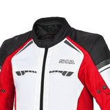 SHUA IMMORTAL Moto Casacos Gelo Preto Vermelho - Imagem frontal superior da Casacos