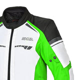 SHUA IMMORTAL Moto Casaco Gelo Verde Preto - Imagem central frontal da Casacos