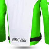 SHUA IMMORTAL Moto Casaco Gelo Verde Preto - Imagem central traseira da Casacos