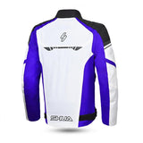 SHUA IMMORTAL Motorcycle Jackets Ice Blue Black