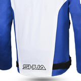 SHUA IMMORTAL Moto Casacos Gelo Azul Preto - Imagem central traseira da Casacos