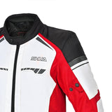 SHUA IMMORTAL Moto Casacos Gelo Preto Vermelho - Imagem frontal superior da Casacos