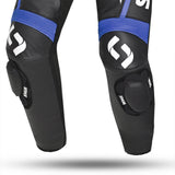 SHUA INFINITY 1 PC Moto Homem Fatos Preto Azul - Imagem do lado do joelho do terno
