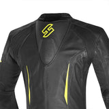 SHUA INFINITY 1 PC Moto Homem Fatos Preto Fluorescente Amarelo - Imagem da parte superior das costas do terno