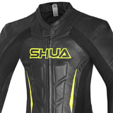 SHUA INFINITY 1 PC Moto Homem Fatos Preto Fluorescente Amarelo - imagem parte superior peito do terno