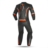 SHUA INFINITY 1 PC Moto Homem Fatos Preto Laranja - Imagem traseira do terno