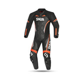 SHUA INFINITY 1 PC Moto Homem Fatos Preto Laranja - imagem frontal do terno
