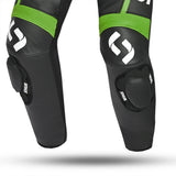 SHUA INFINITY 1 PC Moto Homem Fatos Preto Verde - Imagem do lado do joelho do terno