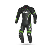 SHUA INFINITY 1 PC Moto Homem Fatos Preto Verde - imagem frontal do terno