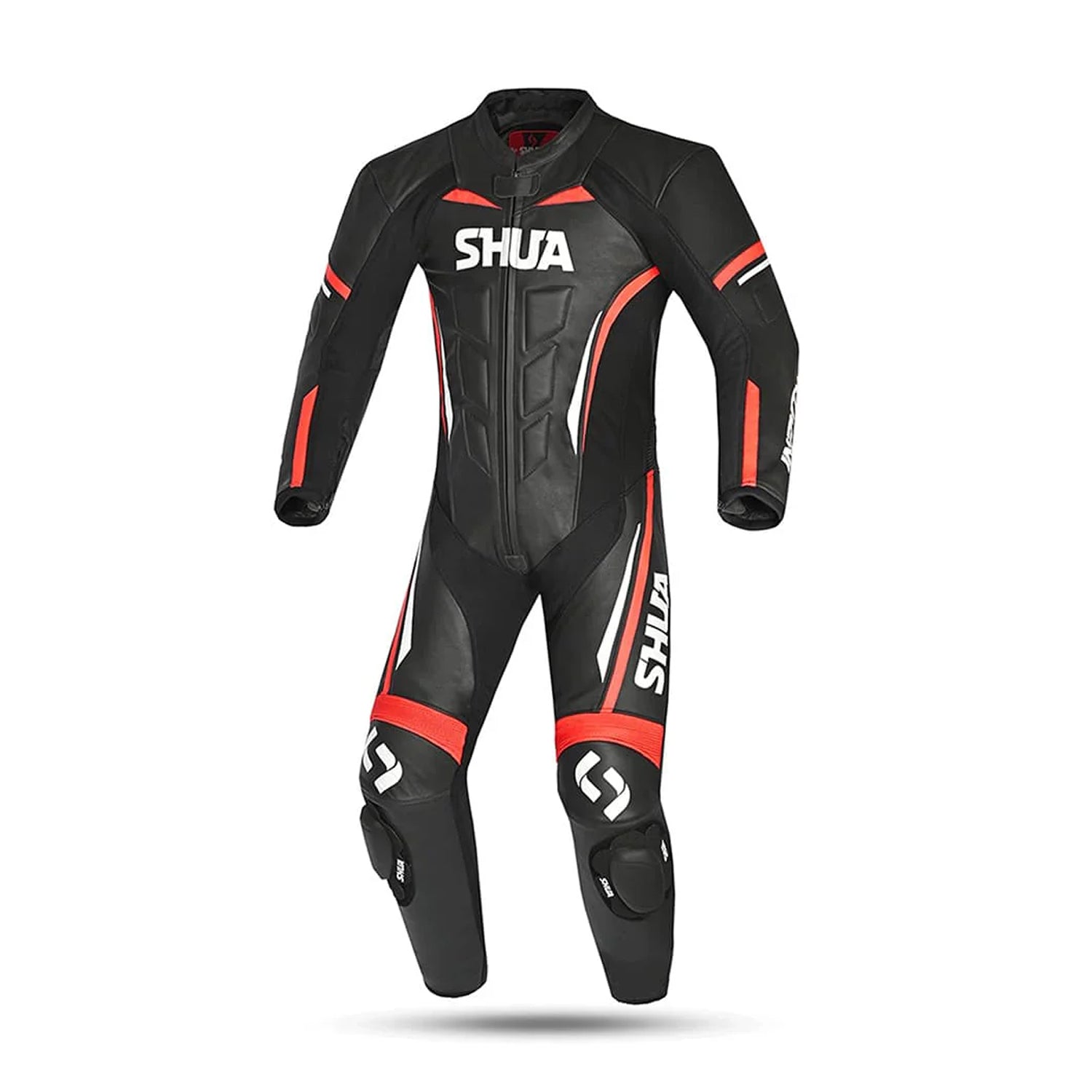 SHUA INFINITY 1 PC Motorcycle Men's Suits Black Red – 1 – Maximomoto PT