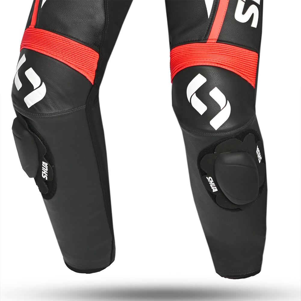 SHUA INFINITY 1 PC Motorcycle Men's Suits Black Red – 7 – Maximomoto PT