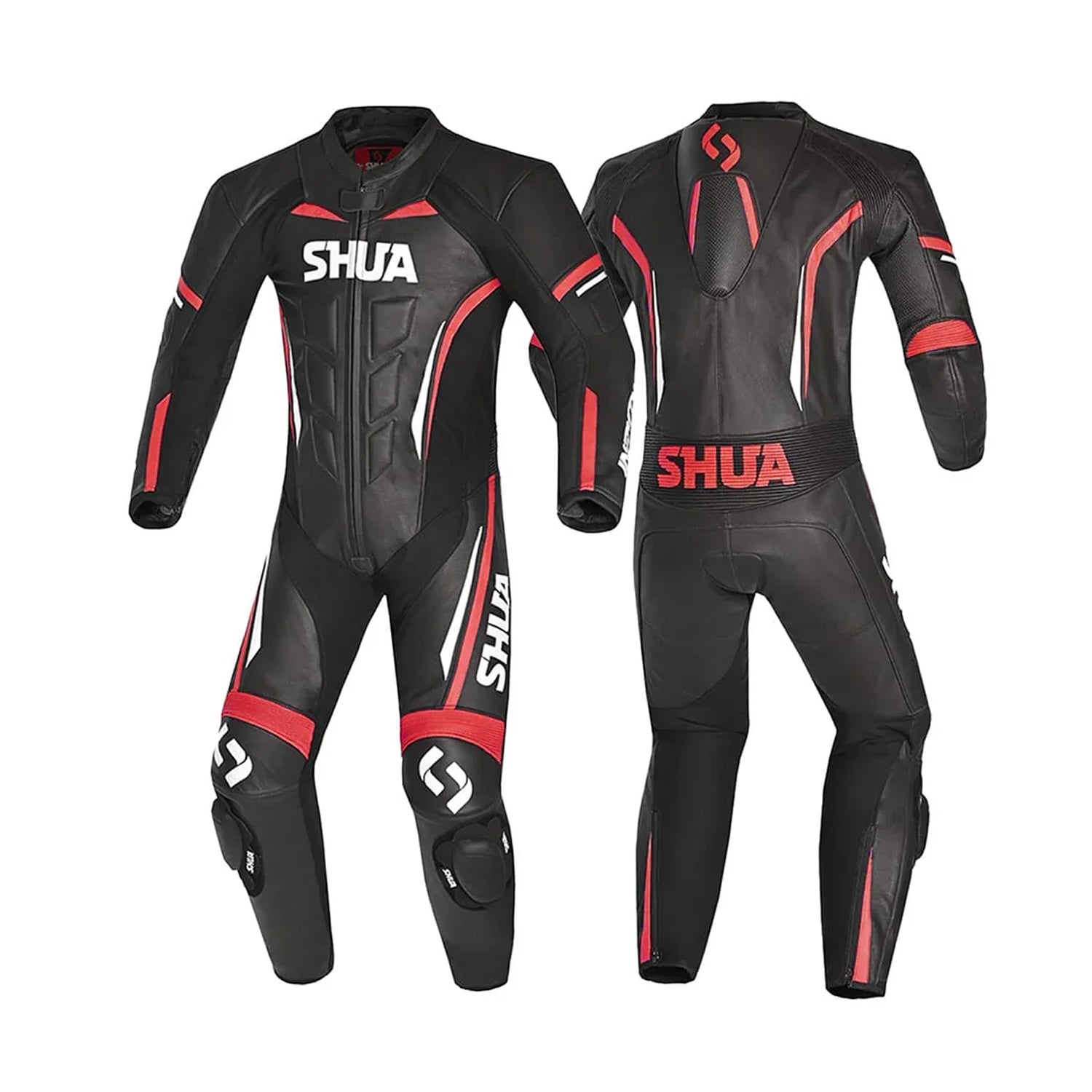 SHUA INFINITY 1 PC Motorcycle Men's Suits Black Red – 2 – Maximomoto PT