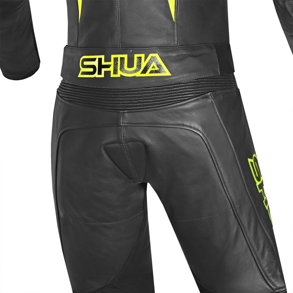 SHUA INFINITY 2 PC Moto Homem Fatos Preto Amarelo - Imagem inferior do terno