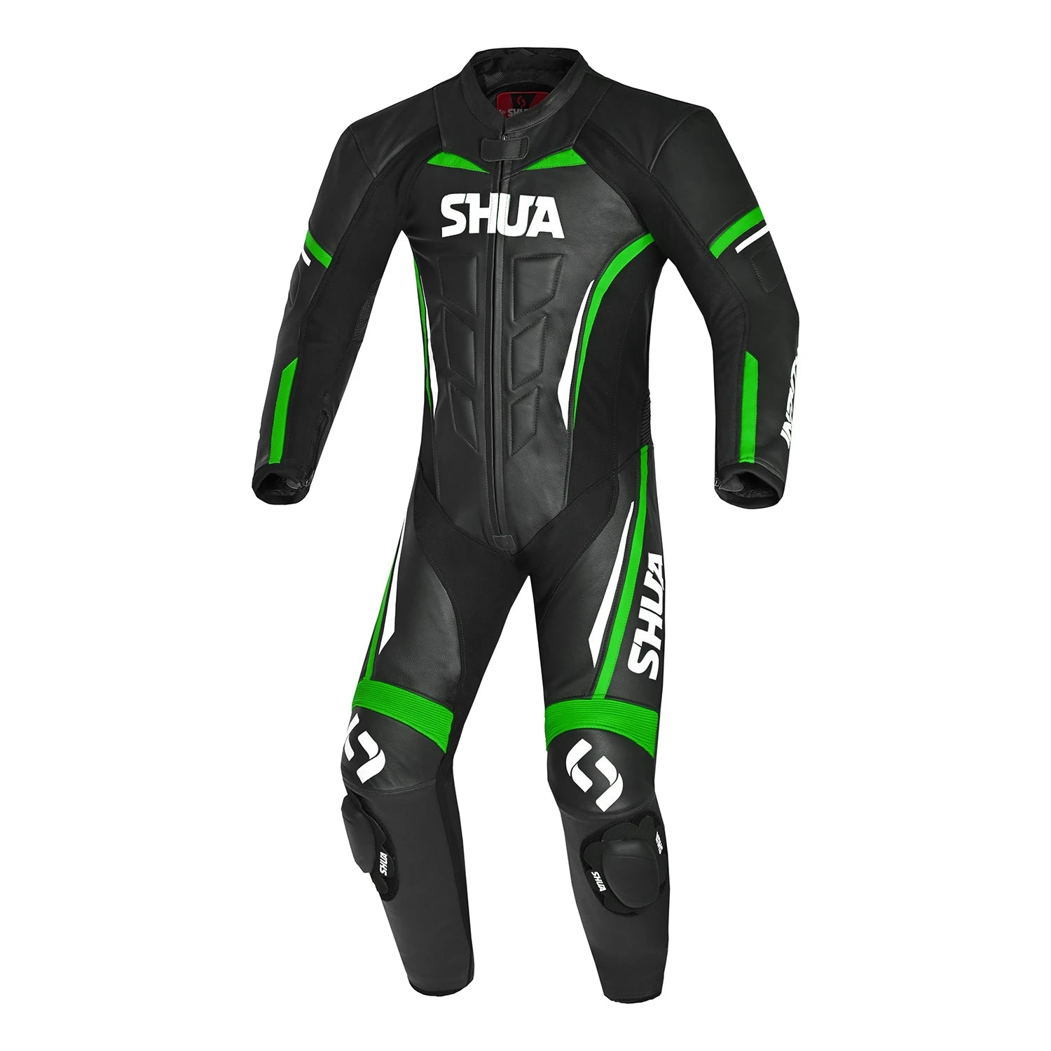 SHUA INFINITY 1 PC Motorcycle Men's Suits Black Green – 1 – Maximomoto PT