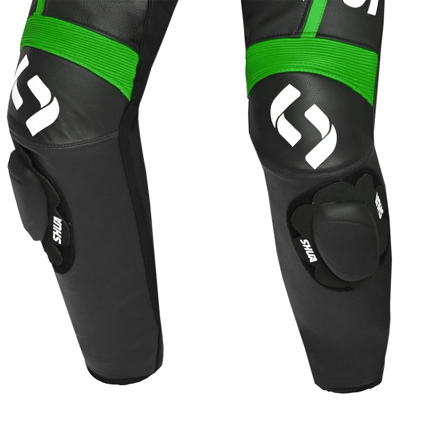 SHUA INFINITY 1 PC Motorcycle Men's Suits Black Green – 5 – Maximomoto PT