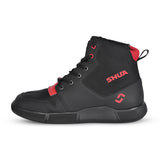 SHUA ODDIN Moto Urbano Botas Preto Vermelho - Imagem do lado esquerdo de Boots