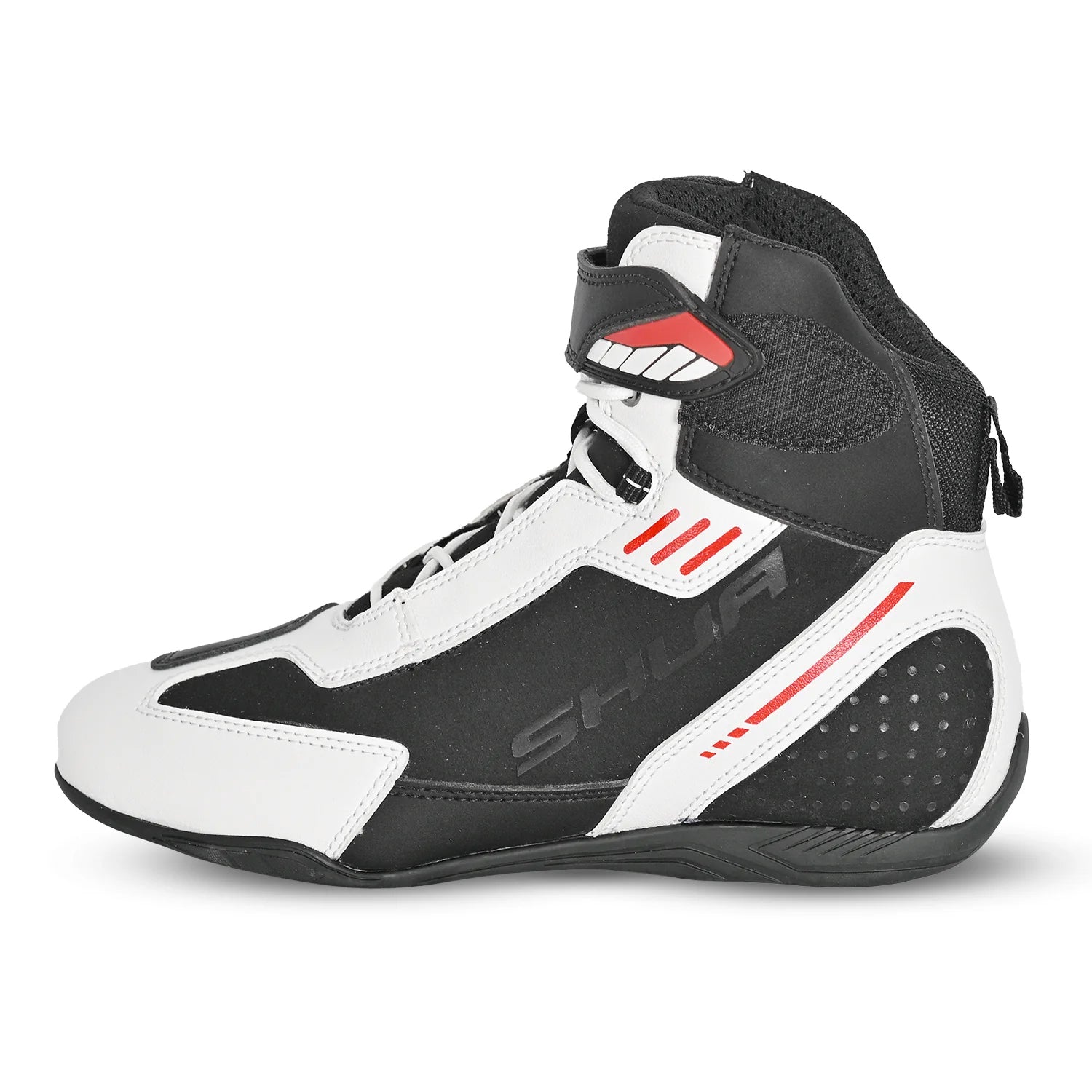 SHUA PULSE Moto Urban Botas Preto Branco Vermelho – 2 – Maximomoto PT