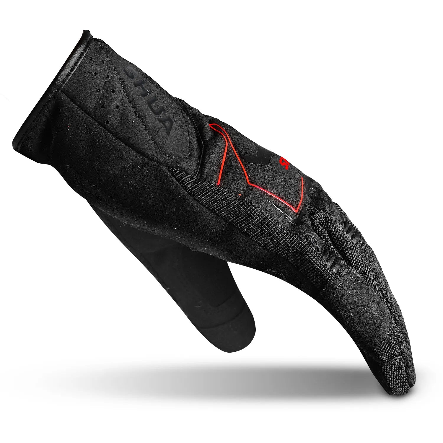 SHUA SEA BREEZE Luvas De Moto Preto Vermelho – 3 – Maximomoto PT