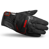 SHUA SEA BREEZE Luvas De Moto Preto Vermelho