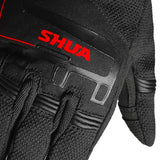 SHUA SEA BREEZE Luvas De Moto Preto Vermelho