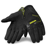 SHUA SEA BREEZE Luvas De Moto Preto Amarillo