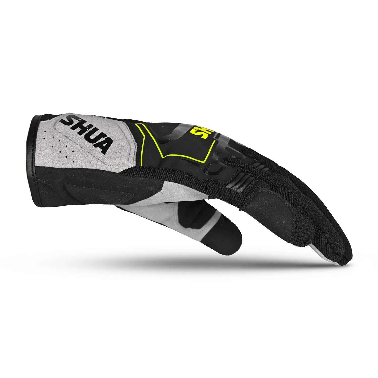 SHUA SEA BREEZE Luvas De Moto Preto Cinza Amarillo Fluor – 3 – Maximomoto PT