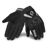 SHUA SHOT Motorcycle Textile Short Gloves Black Gray