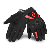 SHUA SHOT Moto Textil Curto Luvas Preto Vermelho – Maximomoto PT