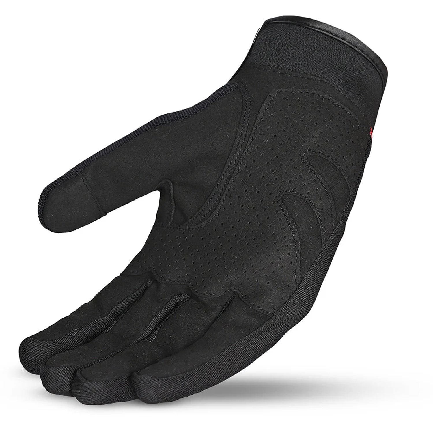 SHUA SHOT Luvas De Moto Senhora Curta Textil Preto Vermelho – 4 – Maximomoto PT