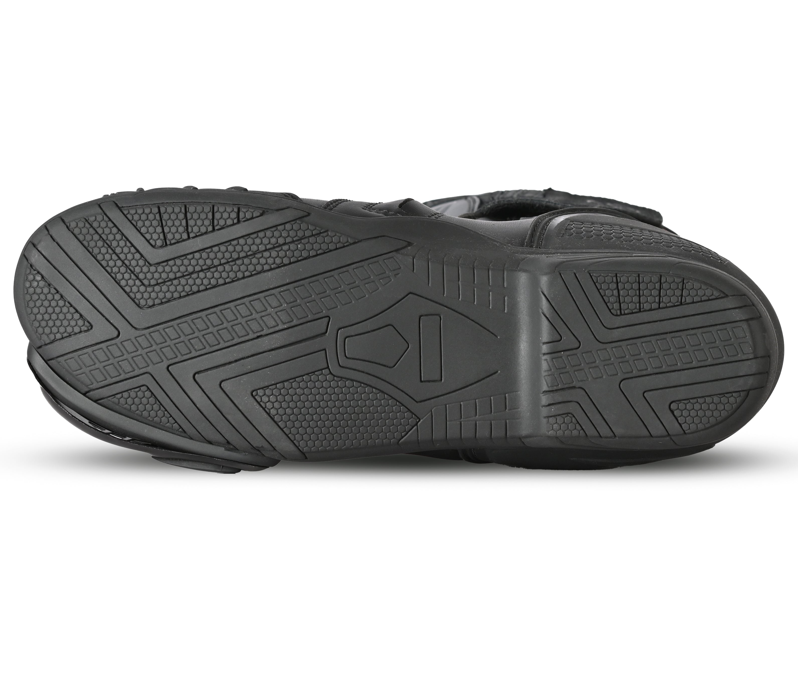 SHUA SUPER TECH Moto Couro Botas Preto - Imagem da alma inferior de Boots