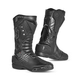 SHUA SUPER TECH Moto Couro Botas Preto - Imagem dupla de botas