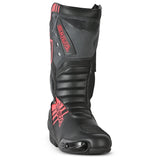 SHUA SUPER TECH Moto Couro Botas Preto Vermelho - Imagem frontal da Boots