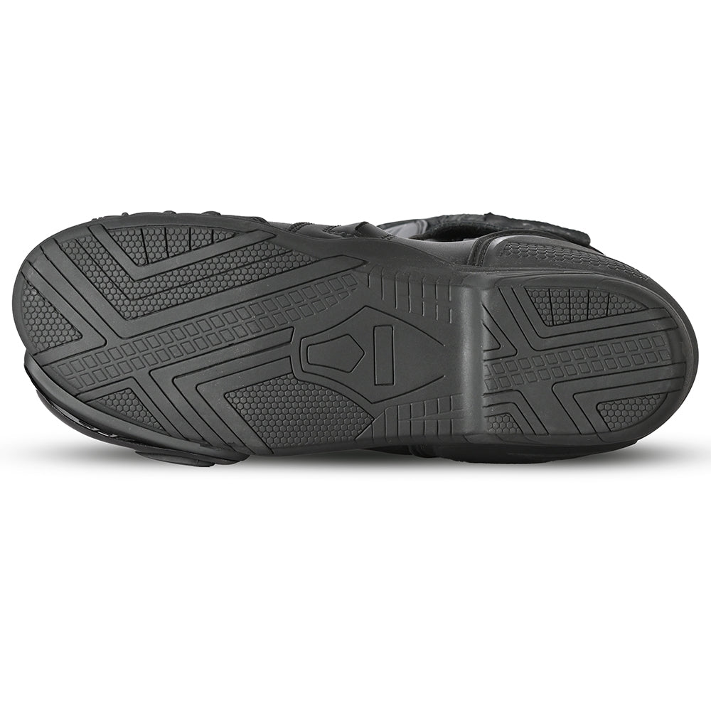 SHUA SUPER TECH Moto Couro Senhora Botas Preto Rosa - Imagem da alma inferior de Boots