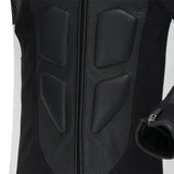 SPYKE ESTORIL 1PC FATOS DE MOTO PRETO BRANCO AMARELO FLUO