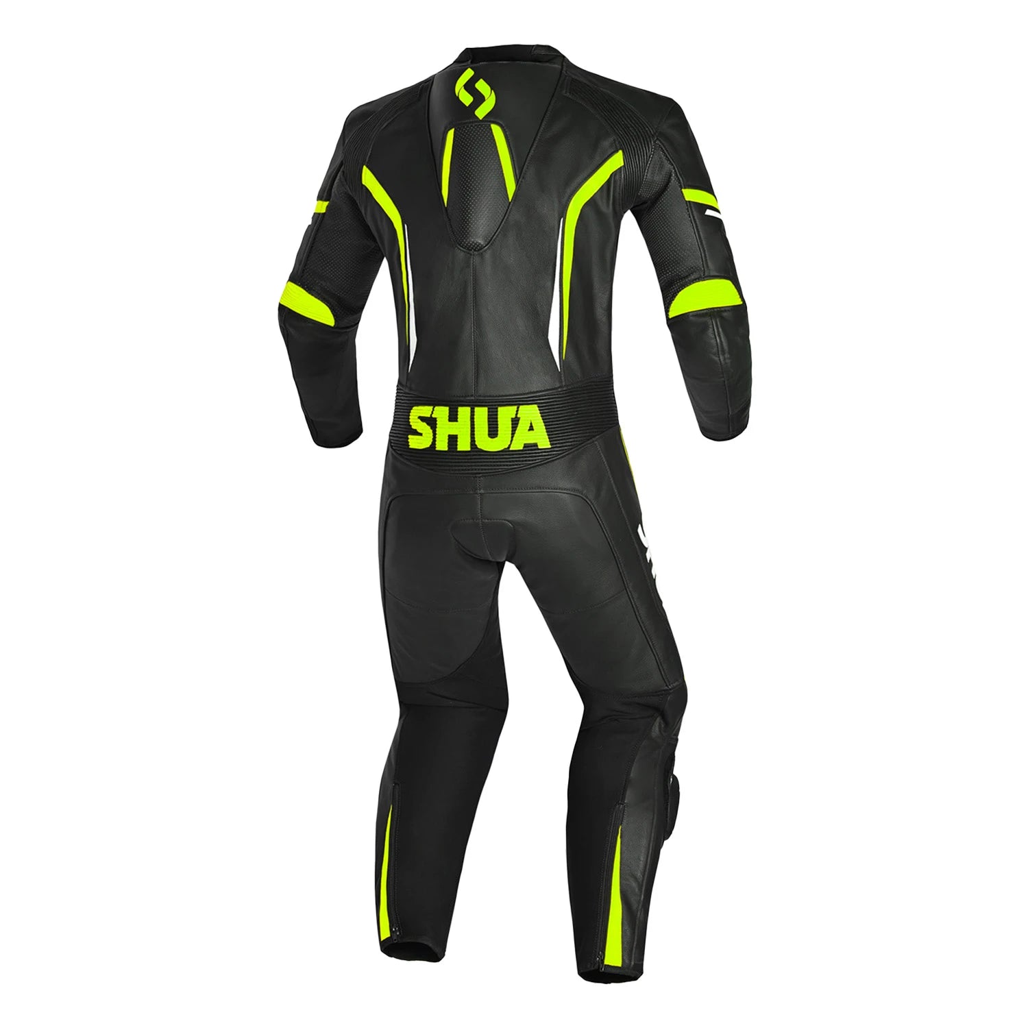 SHUA INFINITY 1 PC Motorcycle Men's Suits Black Fluorescent Yellow – 2 – Maximomoto PT