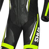 SHUA INFINITY 1 PC Motorcycle Men's Suits Black Fluorescent Yellow