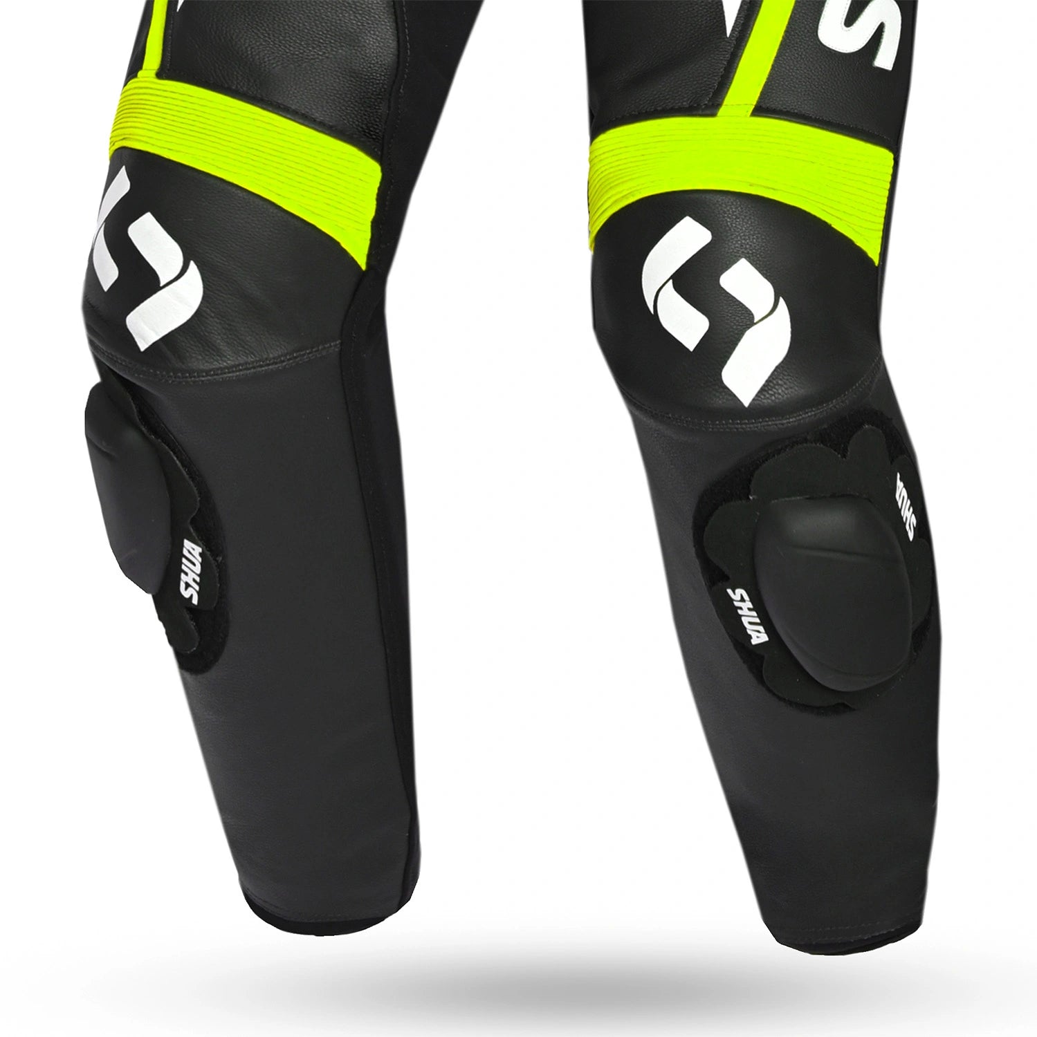 SHUA INFINITY 1 PC Motorcycle Men's Suits Black Fluorescent Yellow – 7 – Maximomoto PT