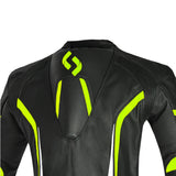 SHUA INFINITY 1 PC Motorcycle Men's Suits Black Fluorescent Yellow