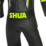 SHUA INFINITY 1 PC Motorcycle Men's Suits Black Fluorescent Yellow