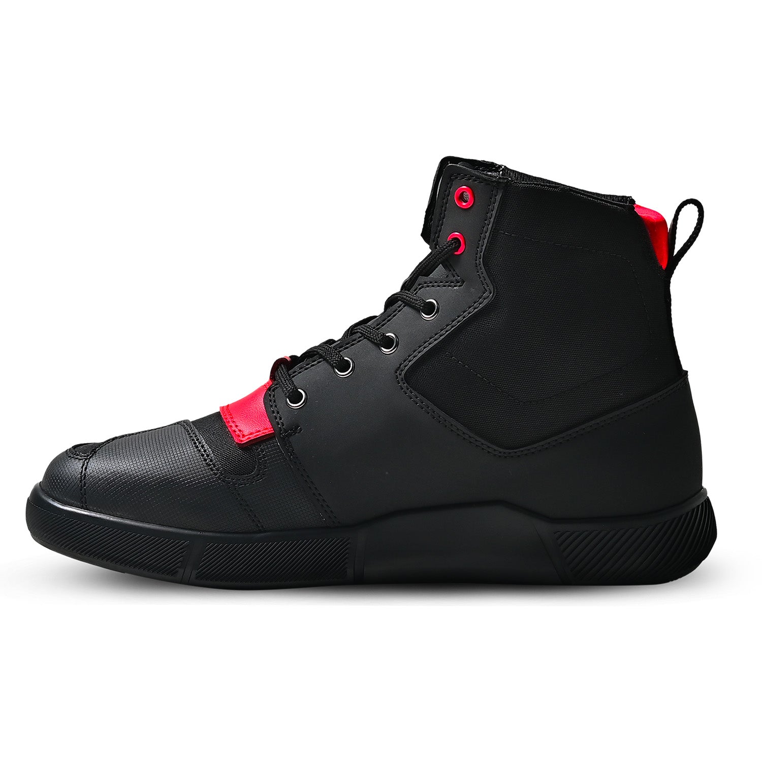 SHUA ODDIN Urbano Botas De Moto Preto Vermelho – 3 – Maximomoto PT