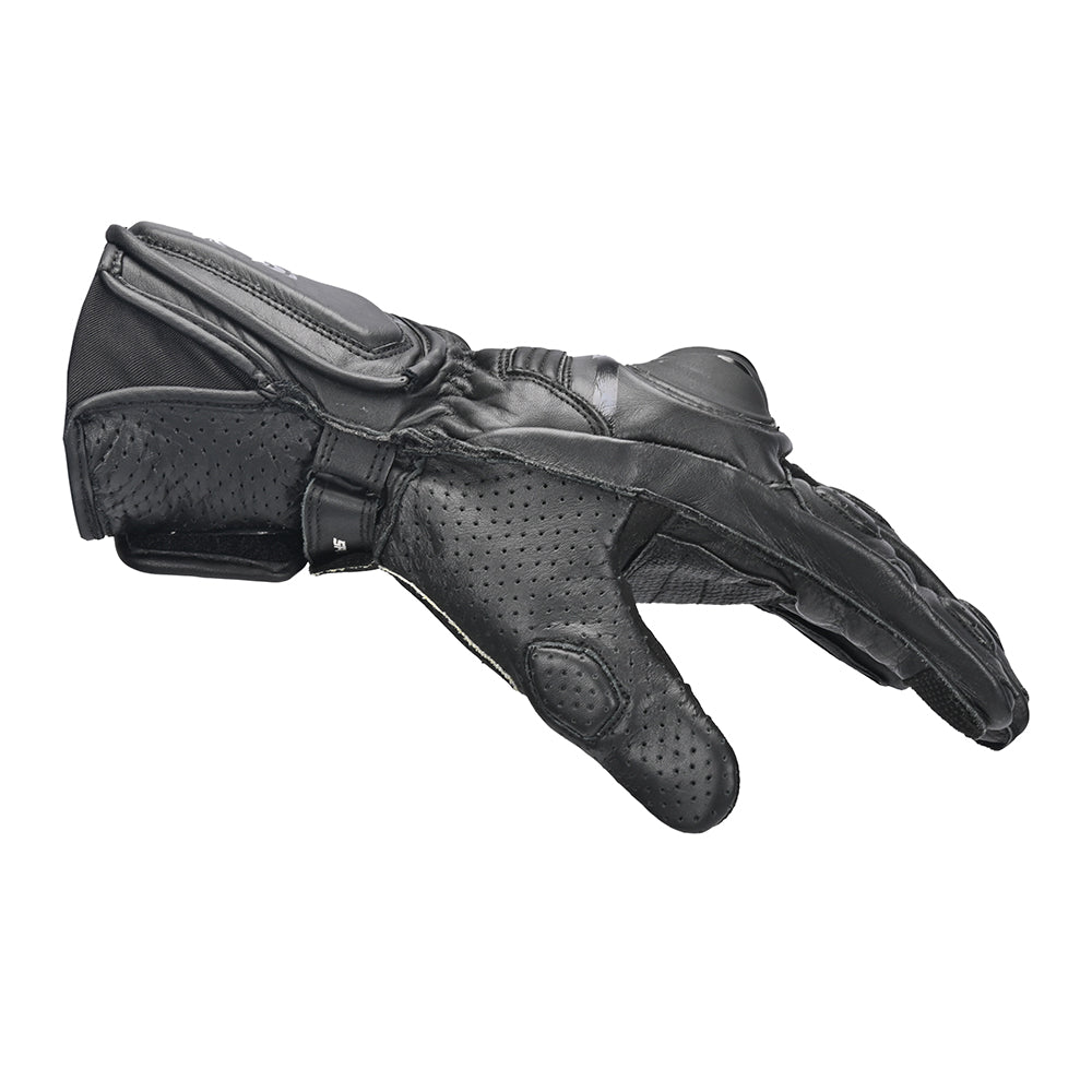 BELA LEMOX Moto Couro Luvas Preto