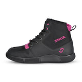 SHUA ODDIN Moto Urbano Senhora Botas Preto Fúcsia