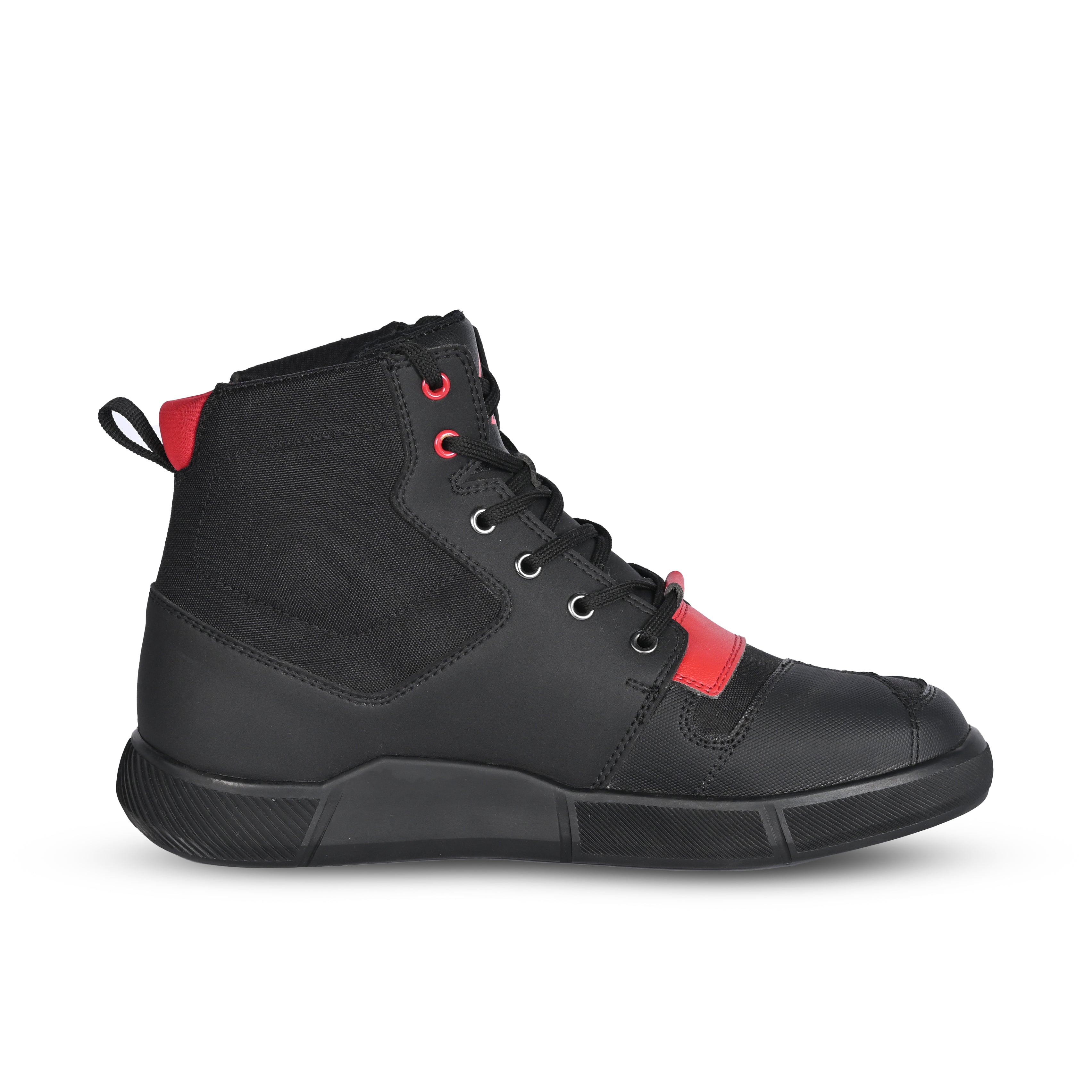 SHUA ODDIN Moto Urbano Botas Preto Vermelho
