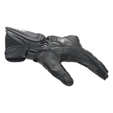 BELA LEMOX Moto Couro Luvas Preto Anthra