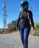 BELA GANGA STREET Moto Calças Senhora Azul