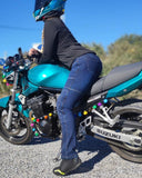 BELA GANGA STREET Moto Calças Senhora Azul