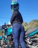BELA GANGA STREET Moto Calças Senhora Azul